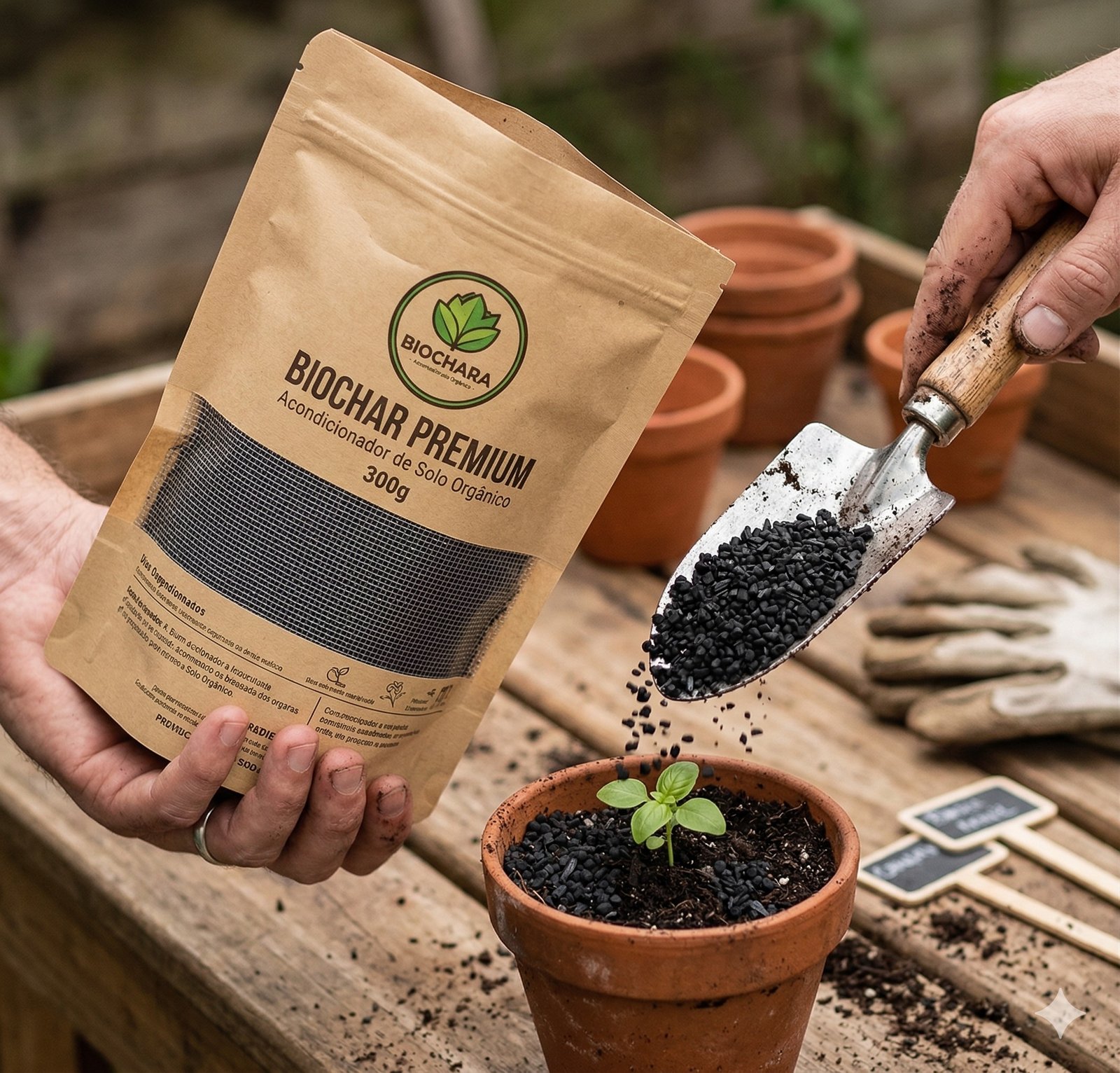 Embalagem Biochar Premium 1kg